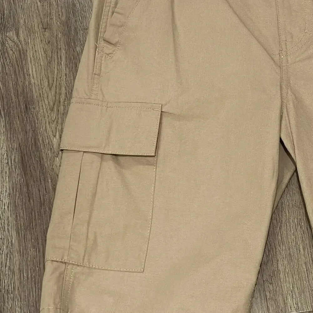 Cargo Shorts men’s BP Small Tan Front Side Pockets 2 Side Velcro Pockets Outdoor - Picture 3 of 13
